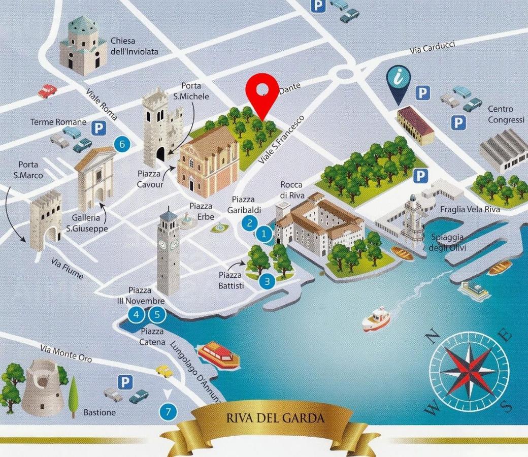 Hotel Giardino Verdi Riva del Garda Buitenkant foto